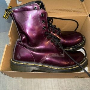 Dr. Martens Purple Combat Boots